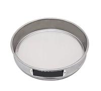 Tamiz de prueba de acero inoxidable de malla 12-200, diámetro de 20 cm, tamiz de muestreo de harina con marco de perforación de doble capa, 1 pieza(50)