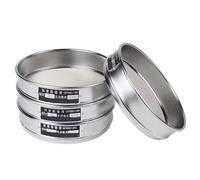 Tamiz de prueba de laboratorio estándar 304 SUS con filtro de malla y marco cromado. Tamiz de inspección de muestreo de 20 cm de diámetro y malla 80-500.(80 mesh(0.2mm))