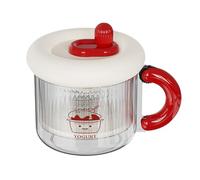 Tamiz de yogur - Colador de yogur seco con tapa, filtro de malla fina reutilizable Separador Leche Soja Ideal Dieta Fitness Diario Profesional Accesorio de cocina para el hogar