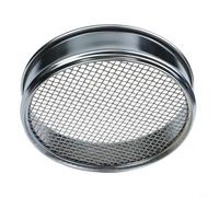 Tamiz estándar de 20 cm con marco cromado y malla de acero inoxidable 304, tamaño de malla 4-600, para pruebas de muestras industriales y farmacéuticas (malla 4)