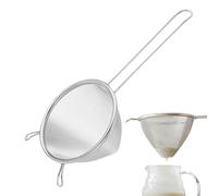 Tamiz fino Acero inoxidable Herramientas de cocina con filtro,Colador de té de malla fina de cocina para cocinar hornear café té verduras fruta,Café Fideos de arroz Fideos Adaptador de frutas