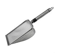 Tamiz manual de acero inoxidable para preparación del suelo, cribado de compost y clasificación de agregados utilizado por jardineros, paisajistas y profesionales de la salud del suelo (2.0 mm)