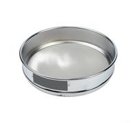 tamiz plateado cromo de la prueba de los 20cm con la malla del acero inoxidable 304 para el análisis del polvo de la arena del suelo del laboratorio y la separación industrial de la partícula de 4 a