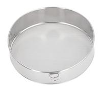 Tamiz redondo de malla 80, tamiz de harina de acero inoxidable con revestimiento antiadherente de tamaño grande para azúcar en polvo, cacao en polvo