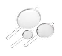 Tamiz - Tamices y filtros | Tamiz de malla fina | Colador | Filtro | Tamiz para cocinar Tamiz de cocina | Juego de 3 filtros de malla de acero inoxidable de 8 cm/3,15 pulgadas, 14 cm/5,51 p