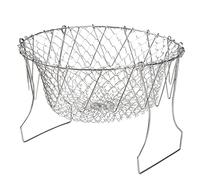 Tamiz， Tamiz de harina acero inoxidable 304, cesta telescópica for freír, plegable for patatas, colador, herramienta cocina multifunción