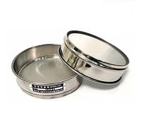 Tamiz Tamiz de prueba estándar laboratorio, 2 unidades, acero inoxidable, malla 8-200, 20 cm diámetro, doble capa perforada(18 Mesh(1.0Mm))