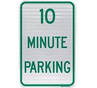 TammieLove Cartel de metal con texto en inglés "10 Minute Parking Free by Highway Traffic Supply", 20,3 x 30,5 cm