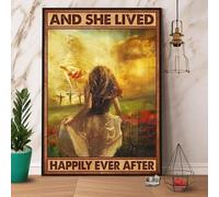 TammieLove Cartel de metal con texto en inglés "Jesus Save A Girl Give Me Your Hand And She Lived Happily Ever After (8 x 12 pulgadas), TinSignEUa44830