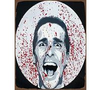 TammieLove Cartel de metal con texto en inglés "The American Psycho", estilo vintage, para publicidad de pared, letrero de estaño, póster de metal, 12 x 16 pulgadas, SPA15, TinSign12X16A5219