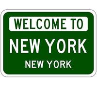 TammieLove Letrero de metal con texto en inglés "Welcome to USA Welcome to Aluminum City Sign" de metal de 20 x 30 cm