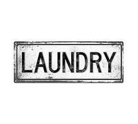 TammieLove Letrero de Metal para la Colada con Texto en inglés Laundry Funny Tin Sign Bar Pub Garage Diner Cafe Home Wall Decor Home Decor Art Poster Retro Vintage Metal Sign 8x12