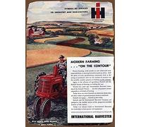 TammieLove Placa de metal con texto en inglés "The International Harvester Farm" de estilo vintage, letrero de metal para decoración de pared, póster de metal, 12 x 16 pulgadas, SPA47