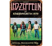 TammieLove TinSign12X16A12284 - Letrero de metal de metal de 12 x 16 pulgadas, 1979 Led Zeppelin at Knebworth