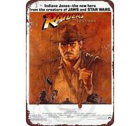 TammieLove TinSignEUa26234 - Letrero de metal vintage de 1981 Raiders Of The Lost Ark de Indiana Jones