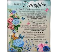 TammieLove TinSignEUa43922 - Cartel decorativo para pared con texto en inglés «To My Daughter I Am Proud Of You», regalo de mamá Sherpa para el hogar, jardín, galería, cartel de estaño de 20,3 x 30,5