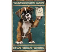 TammieLove TinSignTammieLoveA4508 - Cartel de metal retro vintage con texto en inglés "Family Elderly You Never Know What You Have Until It'S Gone Toilet Paper For Instance"