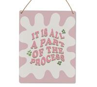 TammieLove TinSignTammieLoveA6159 - Letrero de metal con texto en inglés "It Is All A Part Of The Process Groovy" (20.3 x 30.5 cm)