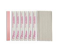 Tammy Taylor Peel 'N' Stick Clean Finish Buffer | Lima natural para uñas de manos y pies | Material de tela sanitario, reemplazable y duradero | Paquete de 10