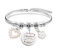 Tamnioa Regalo Abuela Regalos Madres Navidad Originales para Abuelas, Pulsera Mujer Pulseras Abuela Brazalete, Regalo Cumpleaños Mujer Regalos para Madres A Las Mejores Madre Las Ascienden a Abuelas