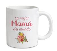 Tamnioa Regalo Dia De La Madre Regalo Mama Tazas Originales Regalos Para Madres Tazas De Cafe Regalos Cumpleaños Madre Taza Para Mamá - 330 Ml Cerámica Para Mujer - La Mejor Mamá Del Mundo
