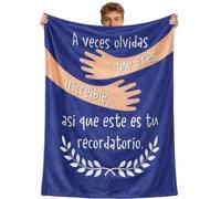 Tamnioa Regalo Motivacion Regalo Amiga Cumpleaños Manta De Profesores Papá Regalos para Hermano Regalos Compañera Trabajo Despedida Amiga Mantas para Hermana Hijo Hija Frases Motivadoras 130 X 150 Cm