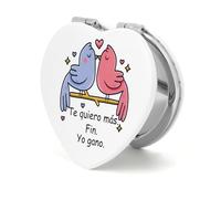 Tamnioa Regalo para Mujer Regalos Originales para Parejas Regalo Aniversario Pareja, Espejo Maquillaje Espejo PequeñO Portatil, Regalos Originales para Novia Esposa Te Quiero San Valentín