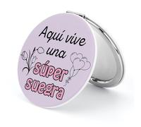 Tamnioa Regalo Suegra Regalo DíA De La Madre para Suegra Regalos para Suegros Regalos para Suegras Ideas, Espejo Maquillaje Espejo PequeñO Portatil, Original Navidad Utiles Mujer San ValentíN