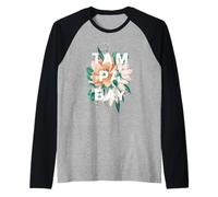 Tampa Bay Florida Diseño Floral Tampa Bay FL Camiseta Manga Raglan