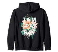 Tampa Bay Florida Diseño Floral Tampa Bay FL Sudadera con Capucha