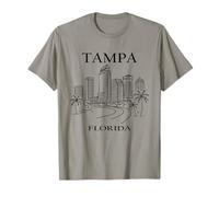 Tampa Florida Minimalist City Travel Souvenir Camiseta