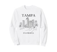 Tampa Florida Minimalist City Travel Souvenir Sudadera