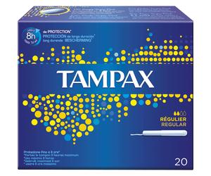 Tampax Blue Box Regular 20Pzas