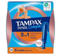 Tampax Compak Pearl Super Plus, 16 Unidades
