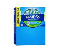 Tampax Compak Pearl Super Sello con aplicador x 96