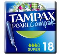 Tampax Compak Perla Súper tampones con aplicador X18 - juego de 3