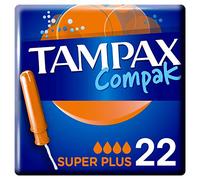 Tampax Compak Super Plus Tampones Con Aplicador 22 Unidades