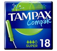 Tampax Compak Super Tampones con Aplicador X 18 (el embalaje puede variar)