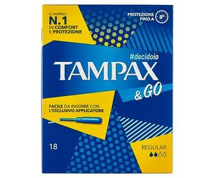 TAMPAX &GO REGULAR Pack de 18 almohadillas