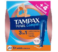 Tampax Pearl Compak Super Plus Tampones con Aplicador 20 uds