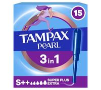 Tampax Pearl Super Extra Plus Tampones Con Aplicador, 15 Unidades