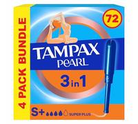 Tampax Pearl Super Plus Aplicador tampones, 4 unidades, 18-count