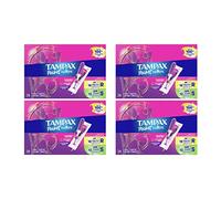Tampax Pocket Radiant Duo Pack, Regular/Super, sin perfume, 28 unidades (paquete de 4)
