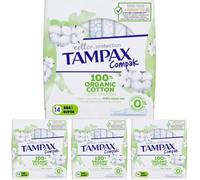Tampax Sellos tampax Compak Cotton Protección Bio Super X14 - La caja de 14 (Paquete de 4)