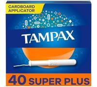 Tampax Super Plus Tampons with Flushable Cardboard Applicator-40 ct by Tampax