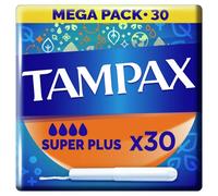 Tampax Tampones con Aplicador de Cartón Suplerplus 30uds