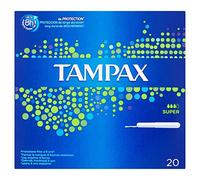 Tampax Tamponi, Utilise 8 horas maximo, 20 unidades