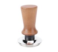 Tamper de café, acero inoxidable Espresso Presiona Base plana Tamper de café Solid Wood Many Herramienta de café Barista Espresso Machines Accesorio (51 mm) (58 mm)
