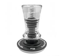 Tamper de café con sistema de resorte doble calibrado para una fuerza precisa de 30 libras y falda de nivelación integrada para evitar canalizaciones (58.35 mm)