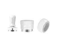 Tamper De Café Italiano, Anillo Dosificador, Distribuidor, Compatible Con IKAPE V3, Juego De Herramientas De Barista Profesional De 3 Piezas, Color Blanco.(Set 54mm)